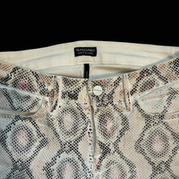 Marciano Python Snakeskin Jeans Sz 26 – Y2K Revival Chic - Picture 2 of 4